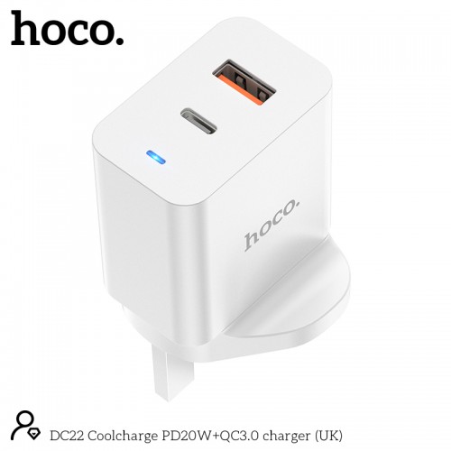 DC22 Coolcharge PD20W+QC3.0 Charger